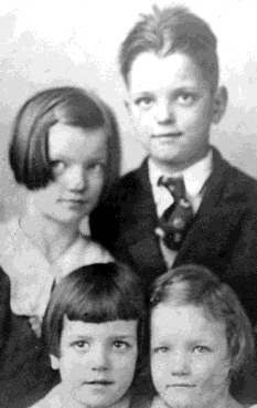 Jack, Betty, Franny and Mary Alice Howarth, Circa 1936