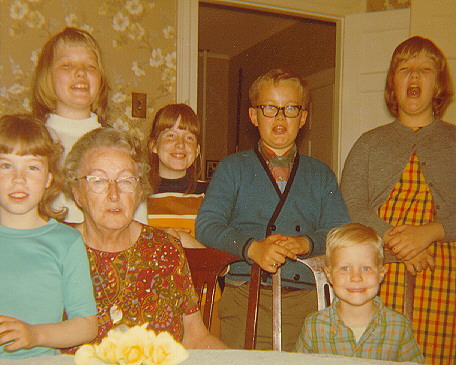 Nellie Trask
and Some of Her Grandchildren, 1970