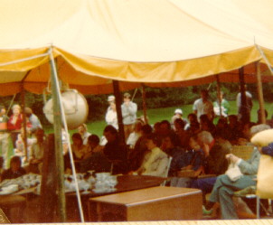 Trask Estate Sale, Back Yard, August 1980