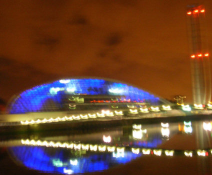 Glasgow Science Center by Night