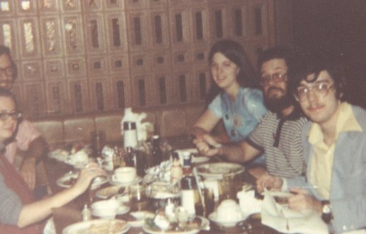 Steak Dinner:  Chip Hitchcock, Sue Anderson, Rebecca Lesses, Mark Keller & Jim Mann
