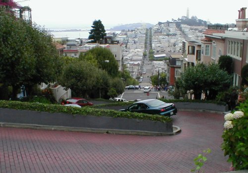 Lombard St - Hairpin Turns and Flowers