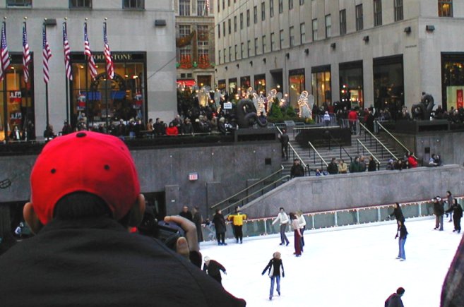 Rockefeller Center with Skaters