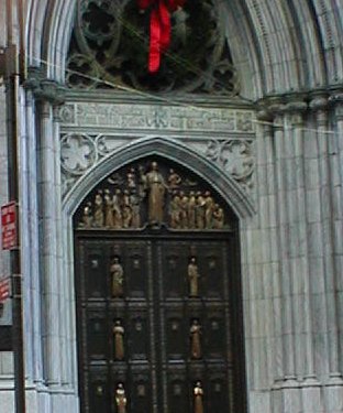 Main Door into St. Patrick's Cathedral